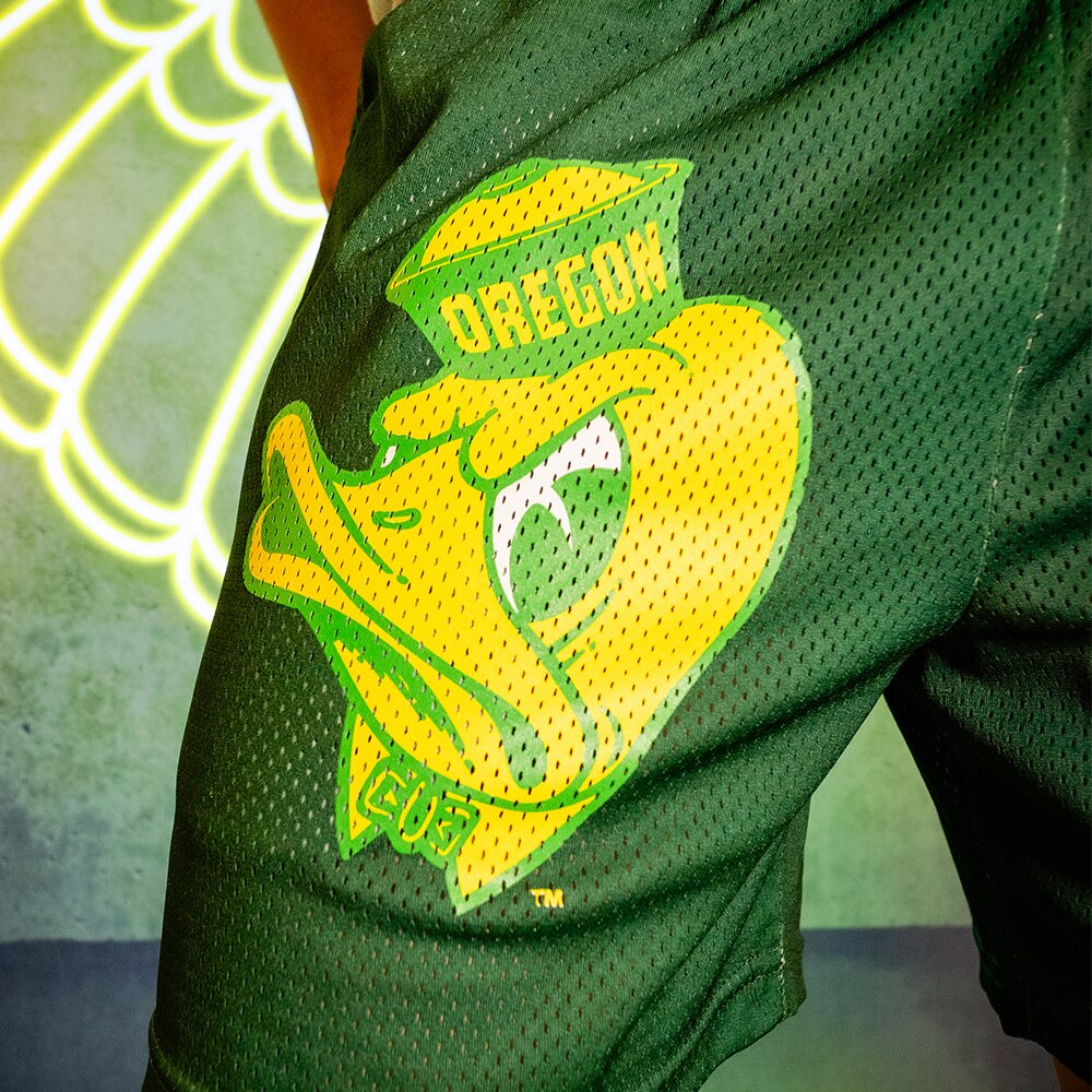 Ducks Spirit, Eric Emanuel, Green, Shorts, Polyester, Men, Eric Emanuel, Heavy Mesh, 40's style, 949798
